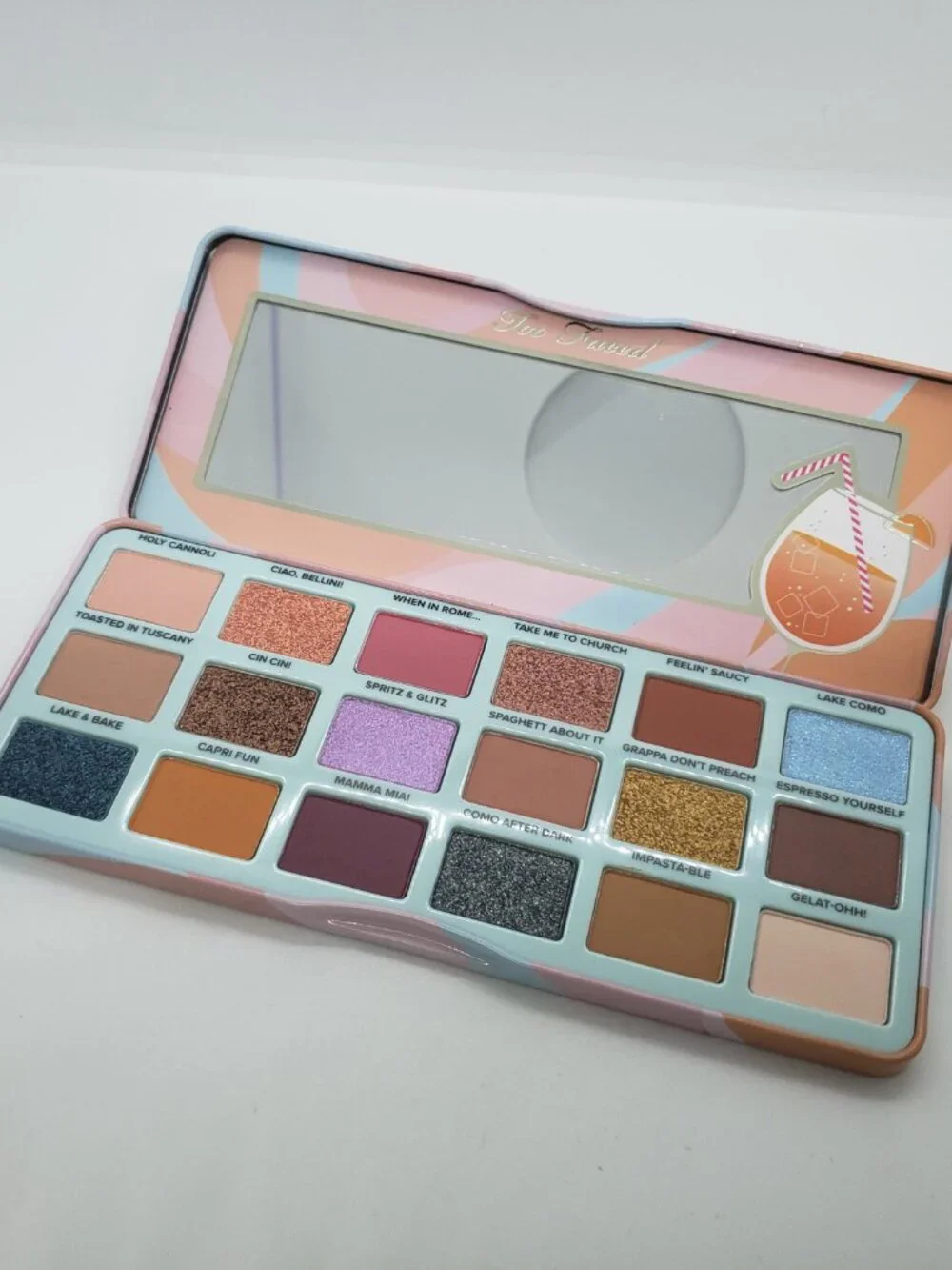 Too Faced Italian Spritz Lake Como Cocktail Inspired Eyeshadow Palette New